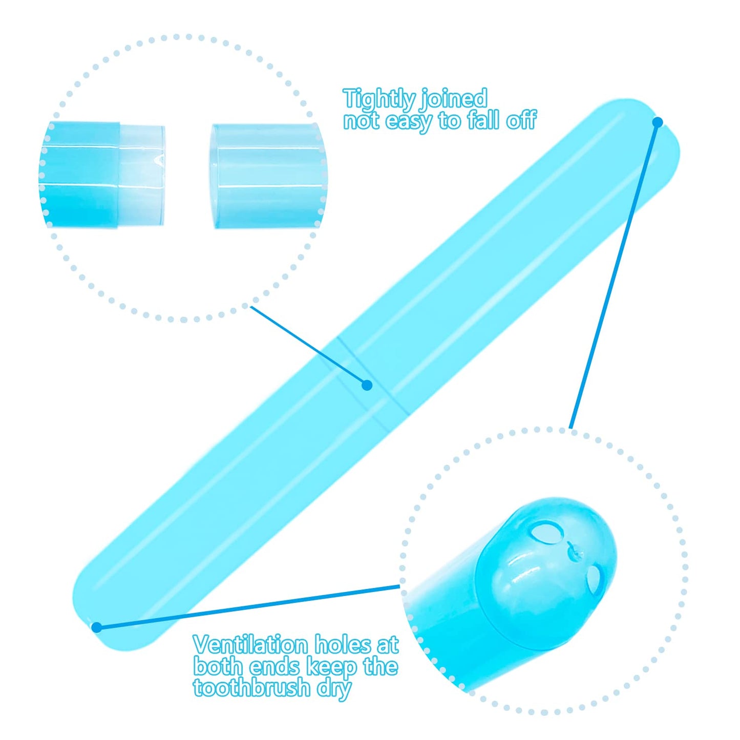 5 Pcs Travel Case Holder for Daily use items | Toothbrush, Stationary, Kitchen Fork, etc.
