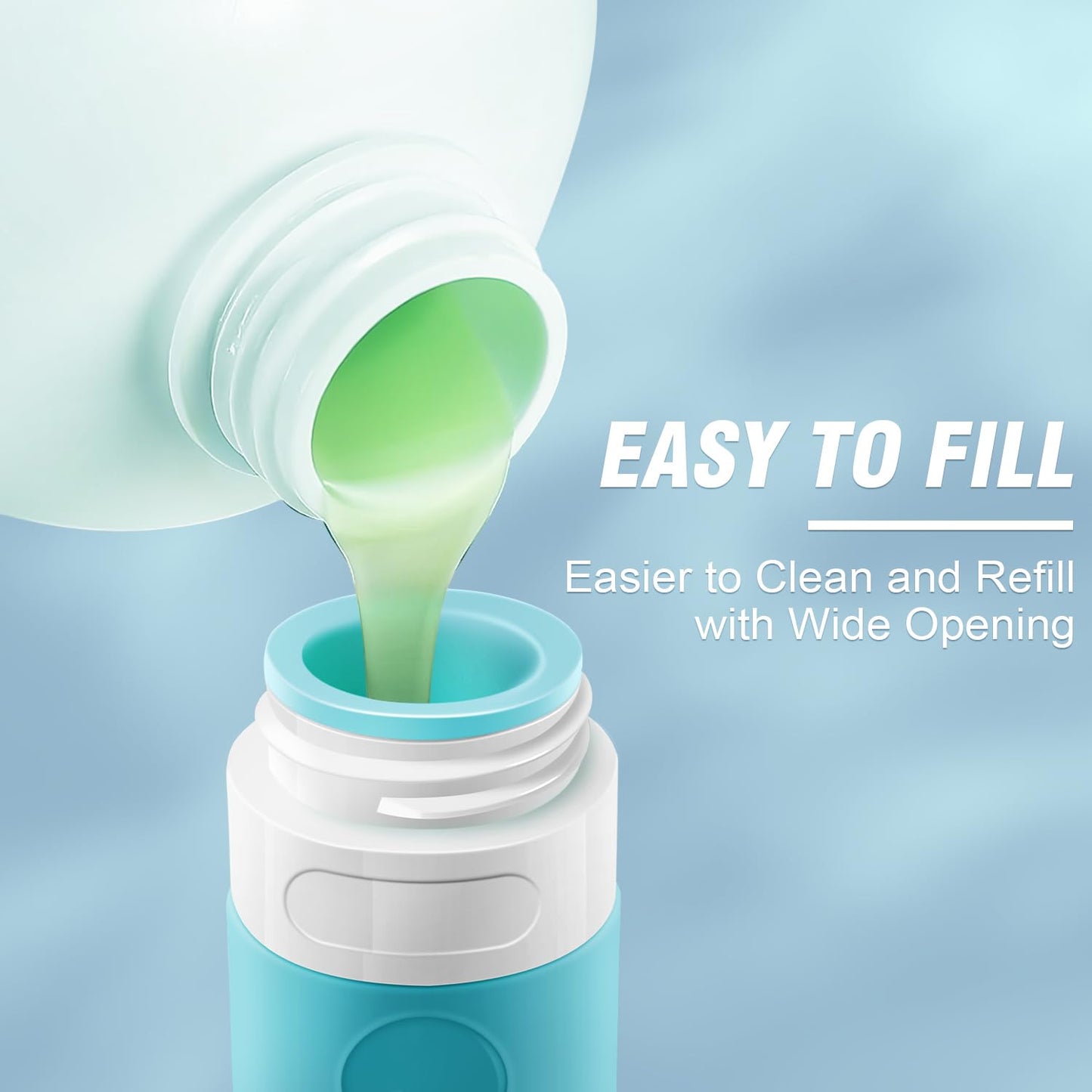 KUNFAIT Travel Essentials 16-in-1 Compact Empty Bottles & Containers Kit for Leakproof Storage