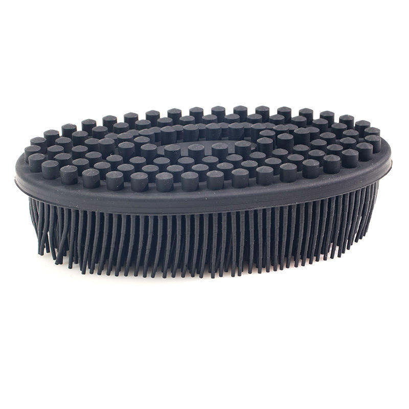 Silicone Bath Brush | 2 in 1 Face & Body Brush with Massager | Super Soft Exfoliating Shower Scrubber Gently Clean Skin
