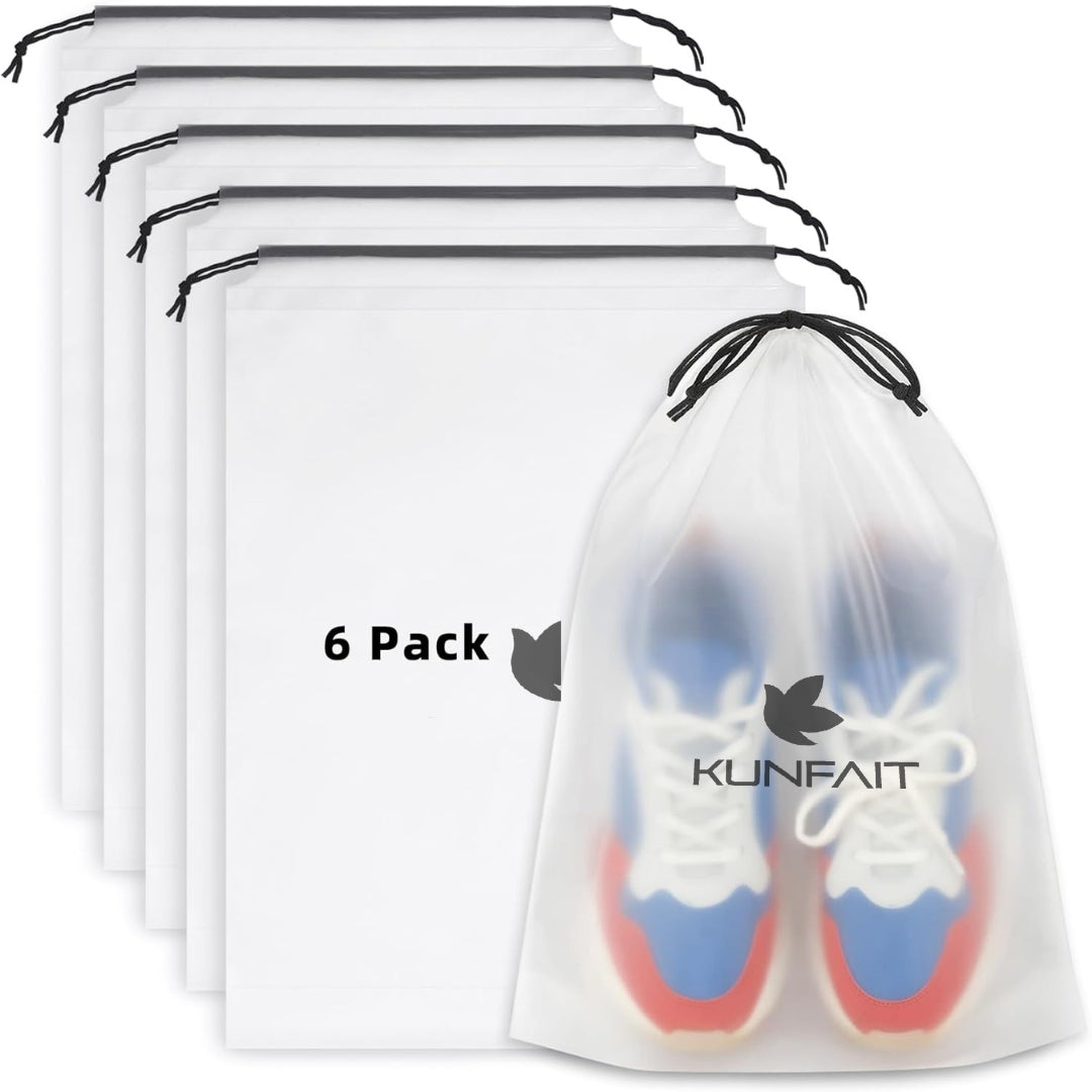 KUNFAIT Shoe Bags for Travel | Drawstring Packing Bags | Dustproof Waterproof Portable Storage Bags