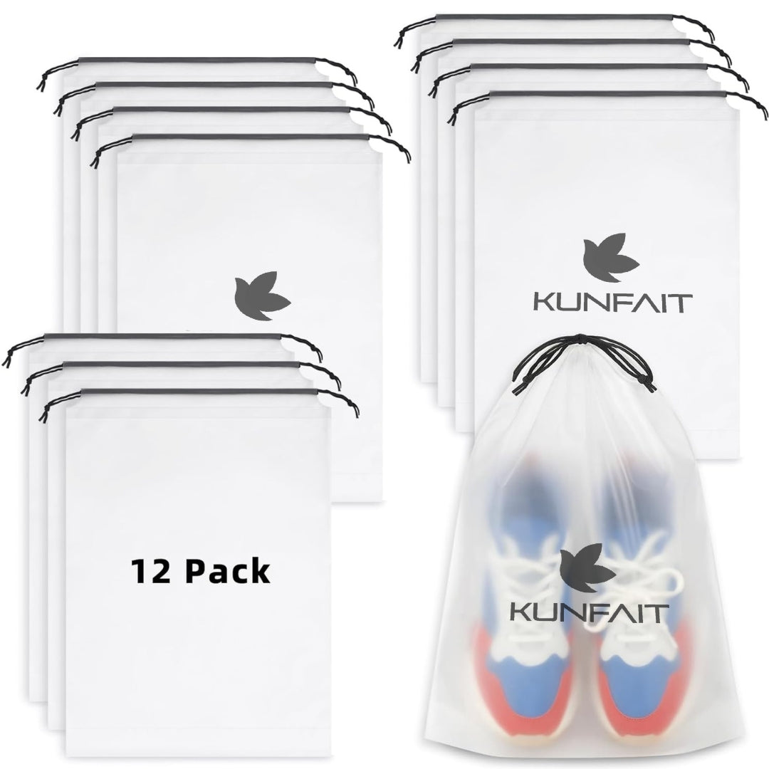 KUNFAIT Shoe Bags for Travel | Drawstring Packing Bags | Dustproof Waterproof Portable Storage Bags