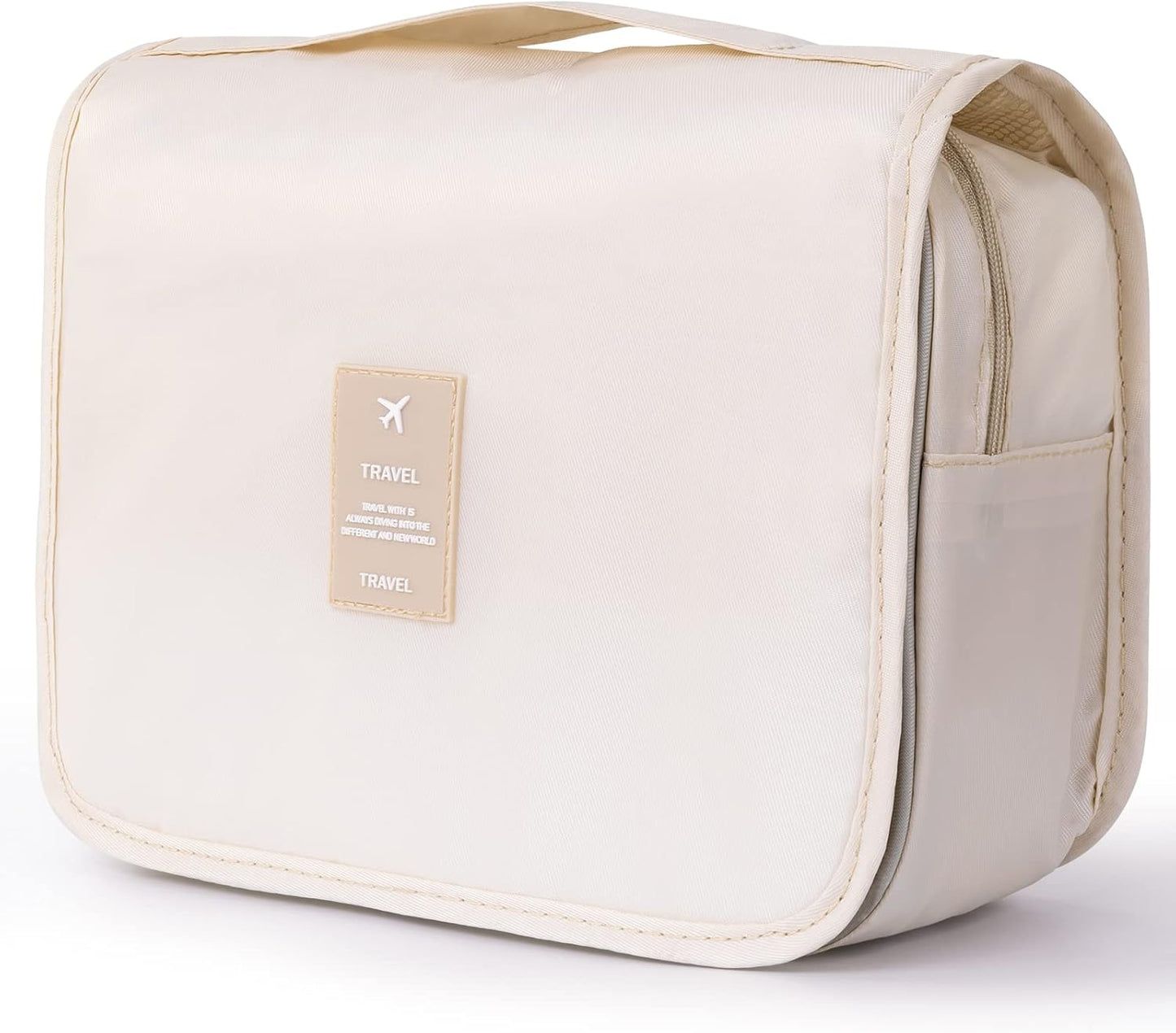 KUNFAIT Hanging Cosmetic Bag with Hook – Waterproof Travel Toiletry Organizer