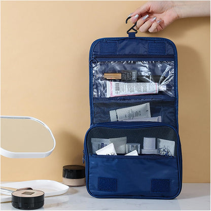 KUNFAIT Hanging Cosmetic Bag with Hook – Waterproof Travel Toiletry Organizer