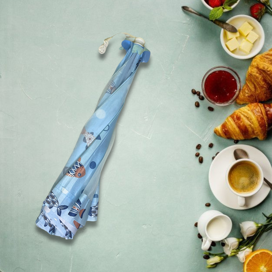 Premium Food Covering Tent | Foldable Umbrella Net with Pop-up Lid | Large Size (FISH MESHMASTER)