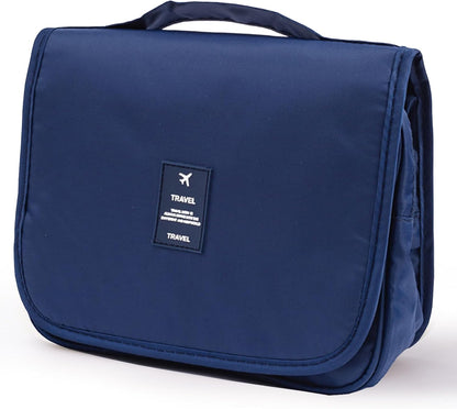 KUNFAIT Hanging Cosmetic Bag with Hook – Waterproof Travel Toiletry Organizer
