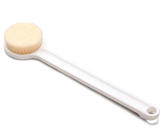 Plastic Body Bath Brush with Bristles | Unisex Back Cleaning Scrubber with Long Handle | Massage Shower Brush