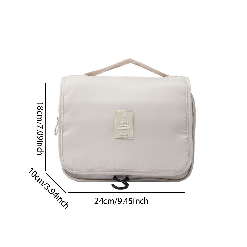 KUNFAIT Hanging Cosmetic Bag with Hook – Waterproof Travel Toiletry Organizer