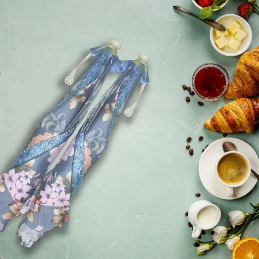 Premium Food Covering Tent | Foldable Umbrella Net with Pop-up Lid | Large Size (Floral CUISINEKEEPER)