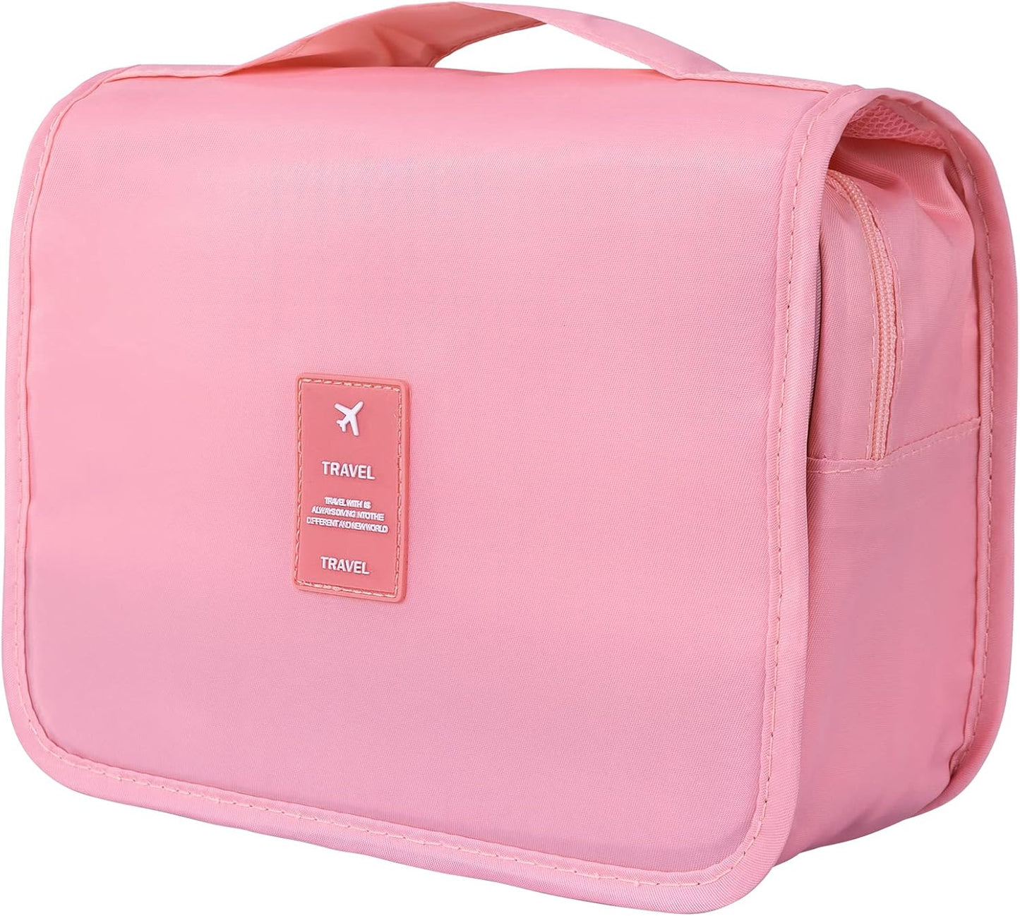 KUNFAIT Hanging Cosmetic Bag with Hook – Waterproof Travel Toiletry Organizer