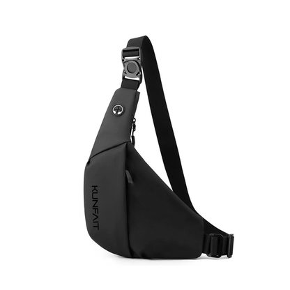 KUNFAIT Unisex Boomerang Styled Crossbody Travel Sling Bag