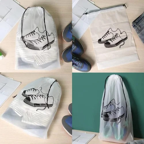 KUNFAIT Shoe Bags for Travel | Drawstring Packing Bags | Dustproof Waterproof Portable Storage Bags