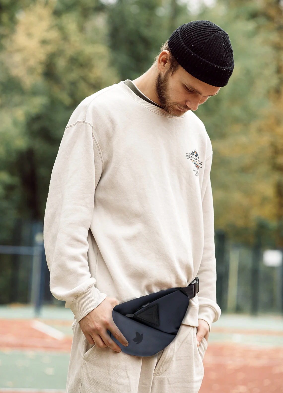 Kunfait's Unisex Boomerang Styled Crossbody Waterproof Travel Sling Bag